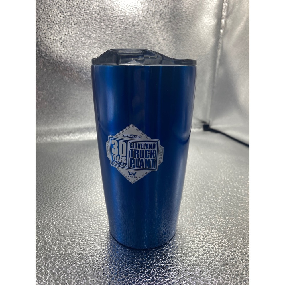 Freightliner Cleveland Truck Plant 30 Years 20oz‎ Blue Stainless Steel Tumbler